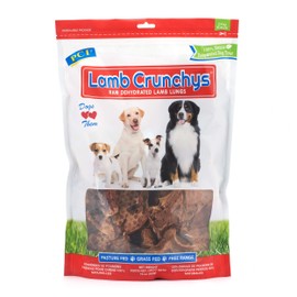 PCI Pet Center Inc. Lamb Crunchys Raw Dehydrated Lamb Lungs Dog Treats, 16 Ounce Pack, LAM-016MC