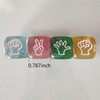 Strategyify Glitter Hand Gesture Dice Set, 20mm/0.787in, 12 Pieces, Party