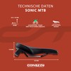CONTEC CT 07262029 Sonic MTB Saddle 254X 148 mm Airfoam