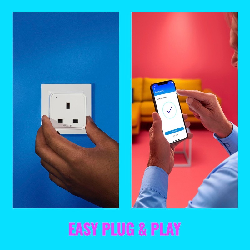 WiZ Smart Plug Type-G UK with Powermeter. App Control for