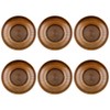 ZONADAH 6 PCS Wooden Coasters Wood Fruit Decorative Plate Round
