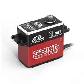 AGFRC 32KG IP67-Waterproof RC-Servo High-Torque - Full Metal Gear Coreless Steering Servo for 1/10 RC Car Boat Crawler, Control Angle 180° (A73CHLW V2)