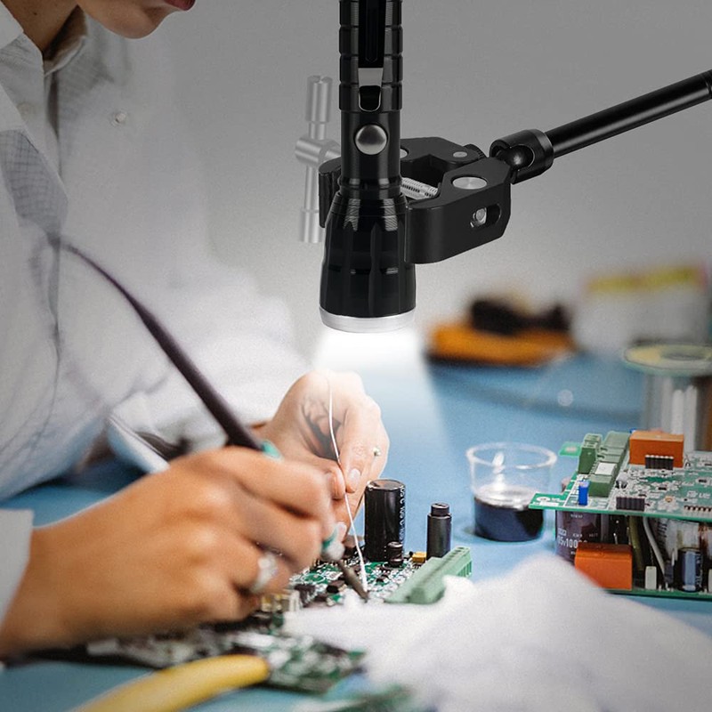 Helping Hands Magnetic Soldering Clamp with 2.16-inch Jaw Opening, Super