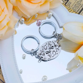 Funny Otter Gifts for Women Cute Matching Keychains for Couple Christmas Stocking Stuffers Gifts For Girlfriend Wife Boyfriend Husband Anniversary Engagement Wedding Valentines Day Gift For Her Him