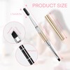 Unaone Eyebrow Brush - 2 PCS Professional Dual-Ended Angled Eye