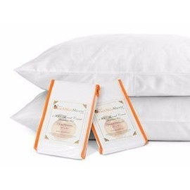 PeachSkinSheets Night Sweats: The Original 1500tc Soft Standard Pillowcase Set Brushed Silver