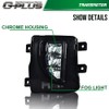 G-PLUS Smoky lens LED Fog Light Compatible With 2016-2018 Chevy