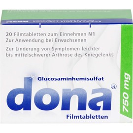 dona 750 mg film-coated tablets, pack of 20 tablets