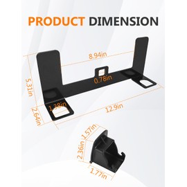 ADTOPI Child Seat Anchor ISOFIX Bracket Universal Car Child Seat Latch Restraint Anchor Mounting Kit Steel Latch Interface Mount for ISOFIX Belt Connector Fit Most Off-Road Vehicles
