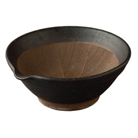 Koyo Pottery 23103 Black Single Mouth 4.0 Inch Mortar