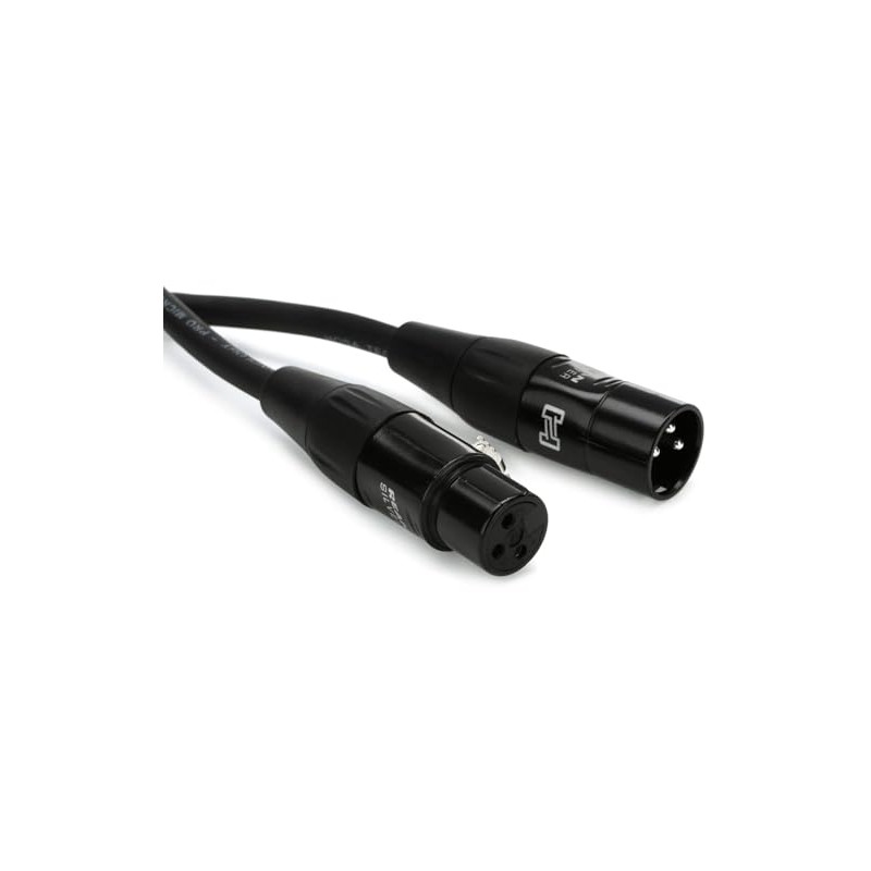 Hosa Cable de micrófono HMIC-025 Pro, REAN XLR3F a XLR3