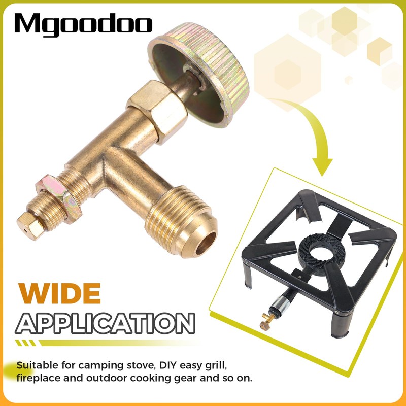 Mgoodoo 3/8" Male Swivel Flare Propane Gas Inlet Range Cooking