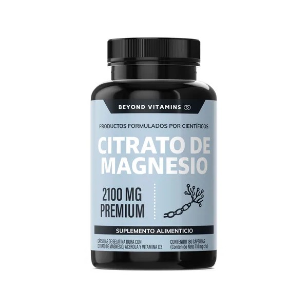 Citrato de Magnesio 2100mg con Acerola y Vitamina D3 -