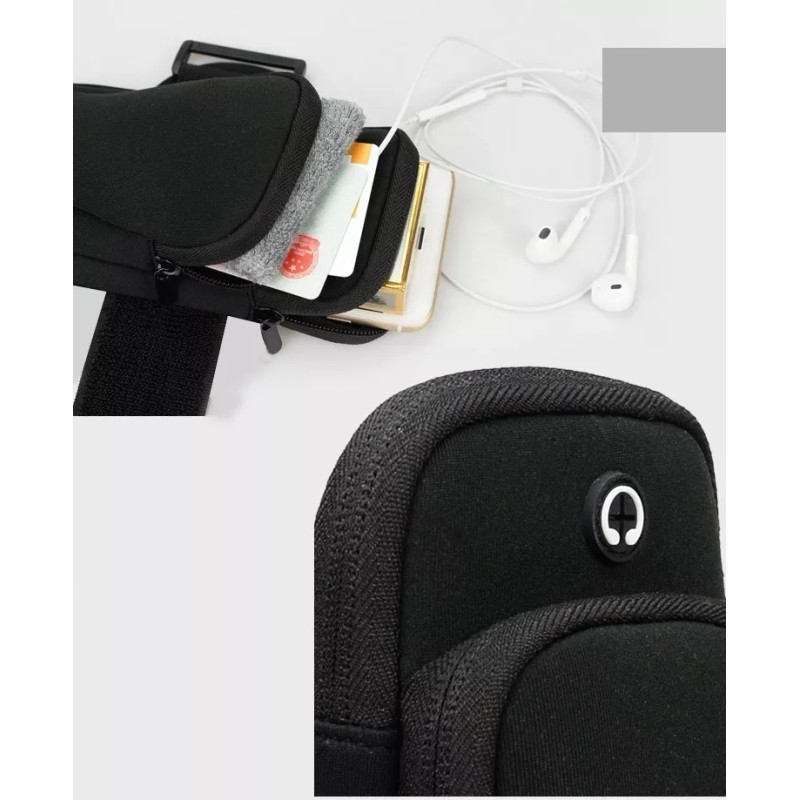 Universo en Linea Kit Bolsa Deportiva De Banda-cangurera Deportiva P/audifonos