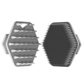 Cepillo limpiador facial con juego de brochas de afeitar. Masajea y limpia suavemente la piel antes del afeitado, eliminando las impurezas y las células muertas para garantizar un afeitado más suave en cada ocasión. (Gray)