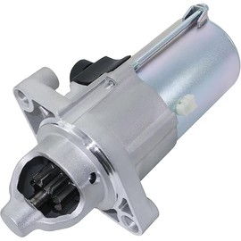 Starter Replacement New for 2006-2012 Honda Accord 2.4L, 2006-2011 Civic 2.0L, 2007-2011 CR-V Element, 2007-2008 Odyssey Acura, 31200R40A01 31200R41L01 336-2059 SMU0428 SMU0498 410-54107 17960N