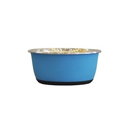 Tyrol Stainless Steel Non-Slip Bowl for Cats Dogs Pets Blue 16cm