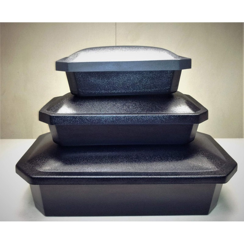 Newnak's Pet Caskets-Pet Casket Black/Gold (3 Sizes) Standard (Medium)