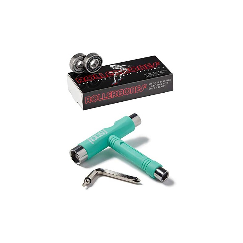 RollerBones Bones Roller Bones Skate Bearings with CCS Skate Tool