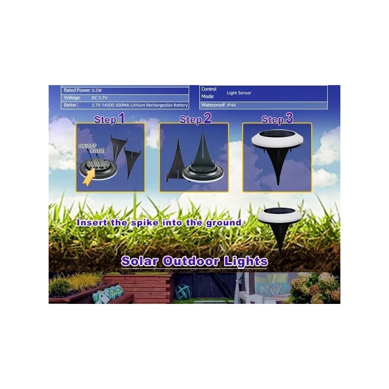 Brightology Colorize Solar Lights Color Change Ring Lights In-Ground 6