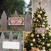 BHGT 2 Pieces Door Sign Christmas Decorative Sign Christmas Sign
