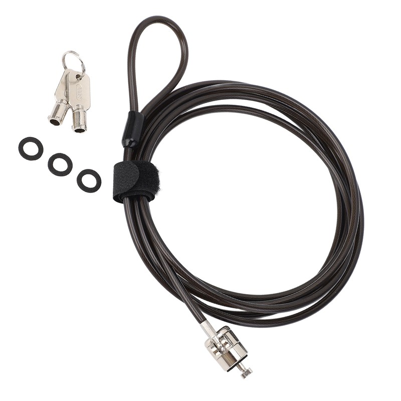 Laptop Cable Lock with 2 Keys Adjustable Length Flexibility Theft