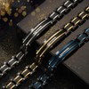 Holizaly Holizaly Men's Bracelet Men's Stainless Steel Bracelet, Link Bracelet