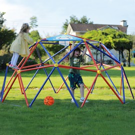 Zupapa Upgrade Your Backyard Fun 10FT Decagonal Dome Climber - Supports 800LBS and Easier Assembly for Kids to Enjoy (Purple)