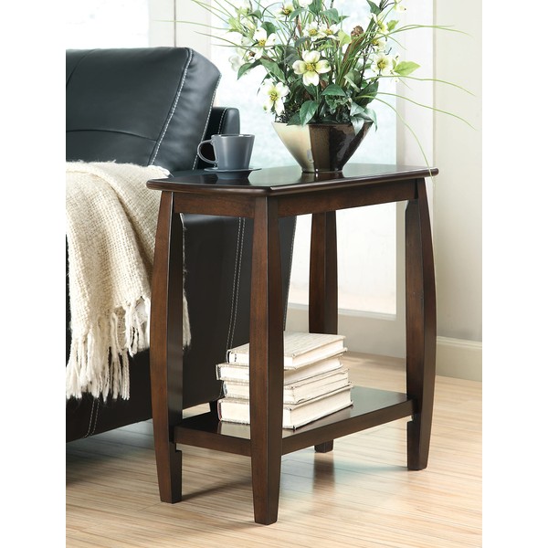 Coaster Home Furnishings Raphael 1-Shelf Chairside Table Cappuccino