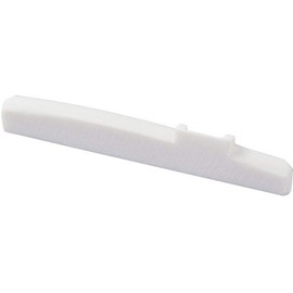 Golden Gate F-3425 - Sillín de hueso para guitarra compensada en blanco