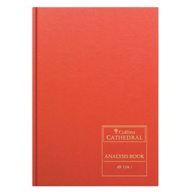 Collins 69/52W.1 69 Series Cathedral Analysis Book 1 Quire, 96 Pages, 52 Columns