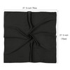 RIIQIICHY Womens Head Hair Scarf Black Like Satin Silk Scarf