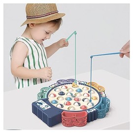 Juguete para Estanque de Pesca para niños,Juego de Pesca para niños，Navidad Día del niño Regalos de cumpleaños，Juguetes Ideales para 4-7 años