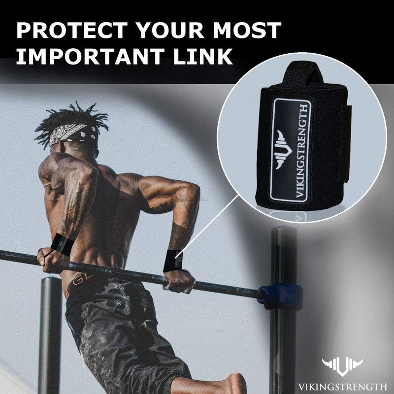 Vikingstrength Wrist Wraps Wrist Support Wristband for Weight Training with