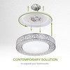 ASD 16 Inch Smart RGBW Flush Mount Ceiling Light with