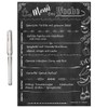 PRICARO Chalkboard Magnetic Meal Planner A5 25 Sheets (Pack of