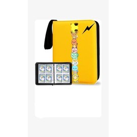 CIUTEK Card Organizer, Binder Style, 8 Card Slots, Holds 400 Cards, Made of PU Leather, Waterproof, Large Capacity, Game Card Organizer, Celebrity Card Collector Bag, 8 Small Animals Design