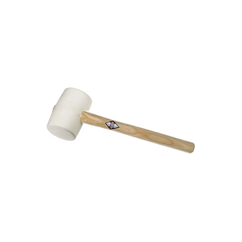 Picard 2510721-2 Flat Rubber Mallet, Brown/White, 115 x 65 mm