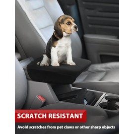 KBH Center Console Armrest Cover for Honda Ridgeline 2006-2014, Polyester Fabric, Middle Console Lid Protector, Washable & Quick Dry, Anti-Scratch, Black