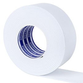 ZOMPAGO EVA Self - Adhesive Foam Tape |16.4ft Length, 2.4in Widths,White,| Winter - Ready Waterproof, Dustproof, Soundproof Weather Stripping for Windows, Doors & More to Block Chilly Drafts