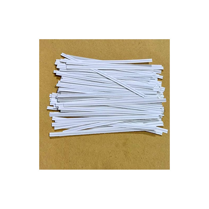 otylzto 1500pcs 4" Kraft Paper Twist Ties for Treat Bags