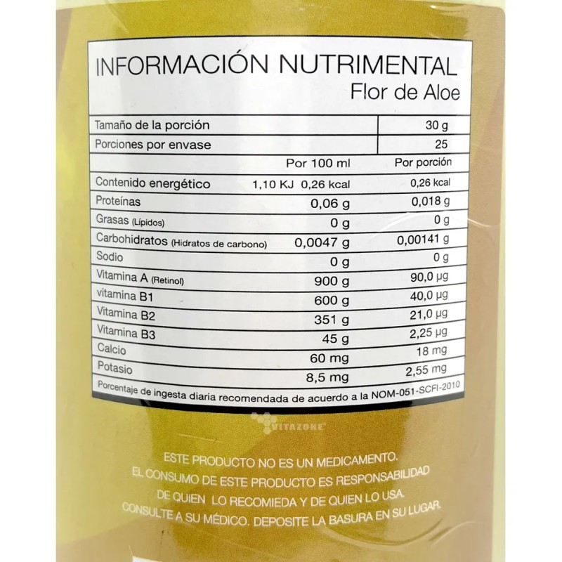 Pulpa De Aloe Vera 100 Aloe Barbadensis Sábila Natural