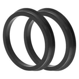 Hihaha Car Wheel Hub Centric Rings Wheels Center Shaft Shock Absorbing Hubrings Durable Polycarbonate OD 74.1mm to ID 63.4mm 2 Pcs Black