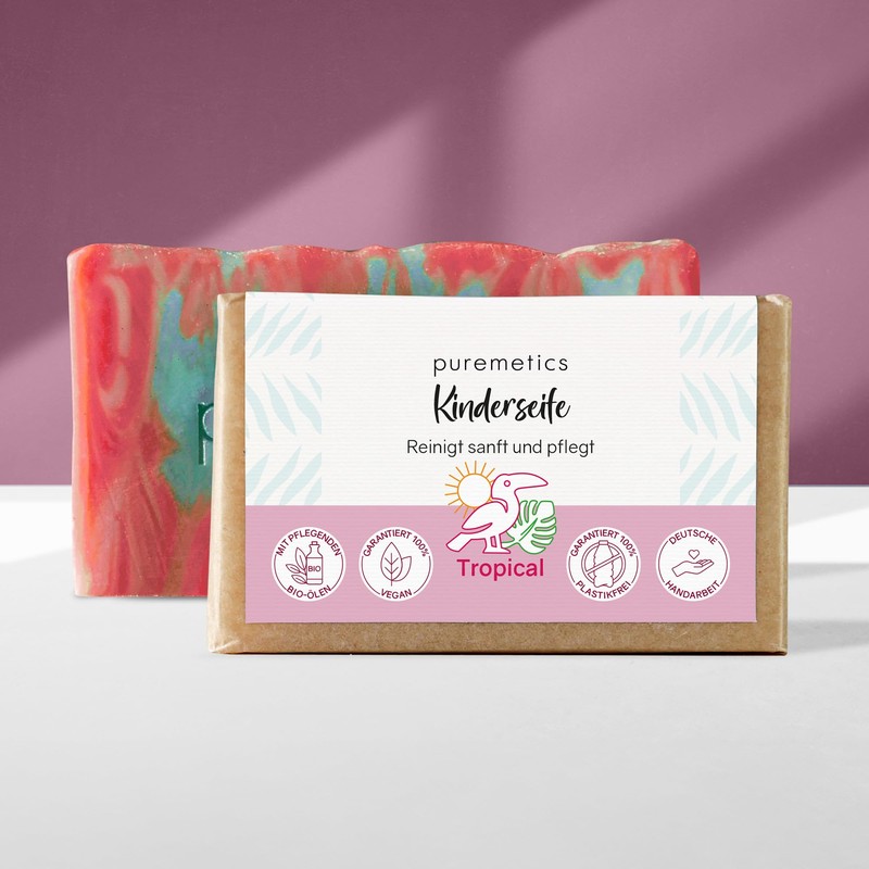 puremetics Children's Soap 'Tropical' | Organic Soap | Organic Oils