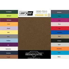 EXKLUSIV HEIMTEXTIL Brand Jersey Fitted Sheet Flat Sheet Elasticated Hem