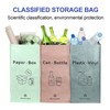 3 Packs Recycling Bags Pink,Green,Gray with handle Separate Sorting Organizer