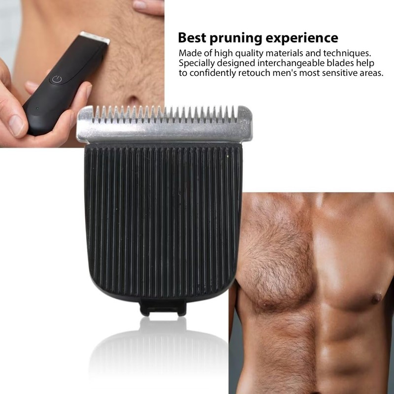 Weistiy 2 Pack Black Replacement Blade for Manscaped The Lawn