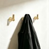5 Pack Towel Hooks Champagne Bronze Coat Hooks, Zinc Alloy