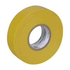 Duck Brand Professional Grade Electrical Tape, 3/4-Inch by 66 Feet, Single Roll, Yellow (299017)