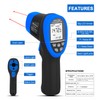 HOLDPEAK HP-985C Digital Laser Infrared Thermometer Gun -58℉~1472℉ (-50℃ ~